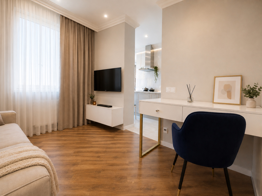 Отель Апартаменты 1к. квартира 45м² с видом на озеро Кабан в Казани
