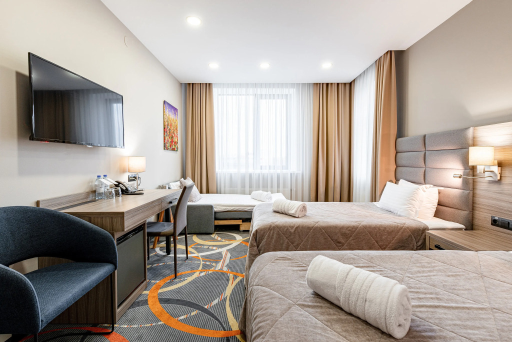 Двухместный номер Комфорт+ (улучшенный) 2 отдельные кровати в Willing Hotel