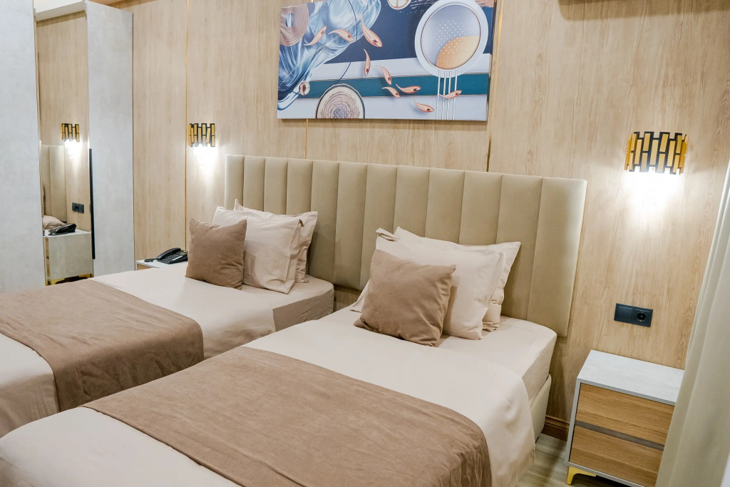 Deluxe Double room with balcony and with view (twin beds)