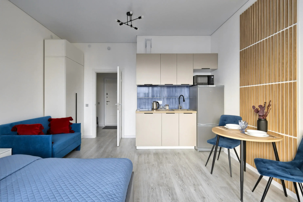 Квартира Myhome Yourhome в ЖК Astra Marine Обуховской обороны 36 — фото