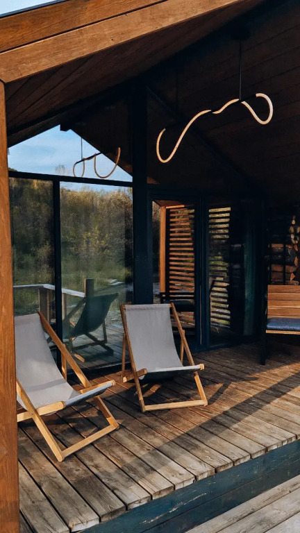 Шале двуэтажный А-фрейм с террасой - фото 28