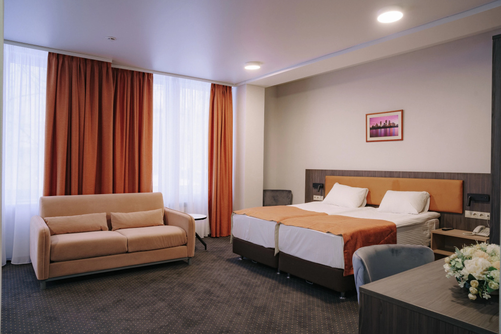 Russian Season Comfort hotel Porechie Room Type - Kitchen Double Studio full double bed