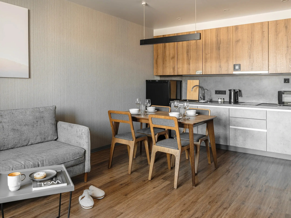 2 room Double Apartment with mountain view (full double bed)