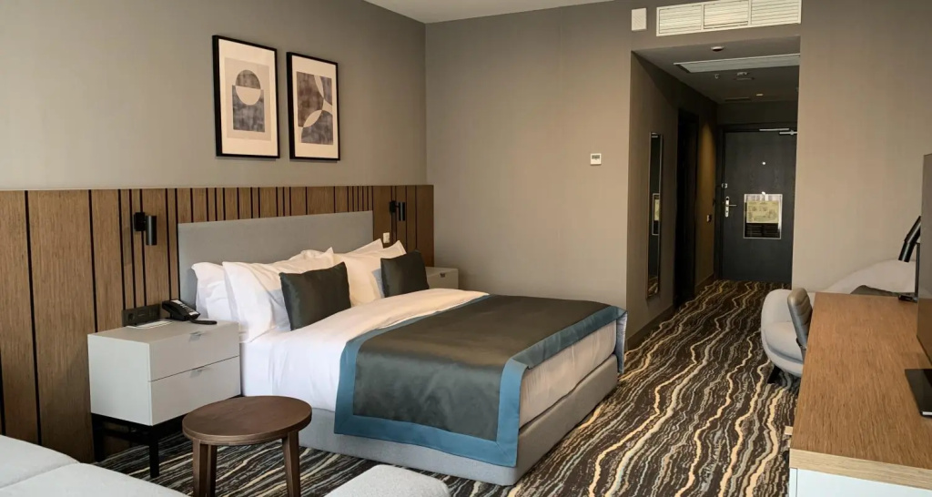 Vladikavkaz Park Hotel Room Type - Standard Accessible Double room with view full double bed