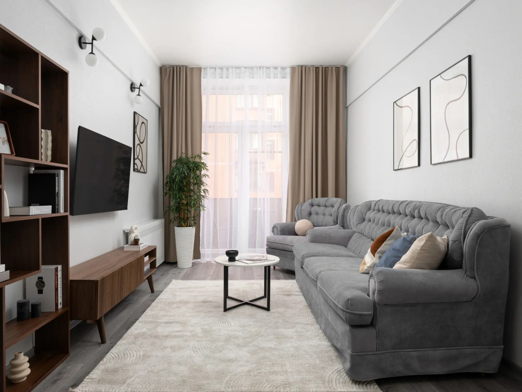 Квартира GM Apartments Стильная Трехкомнатная с лоджией на 1905 года — фото