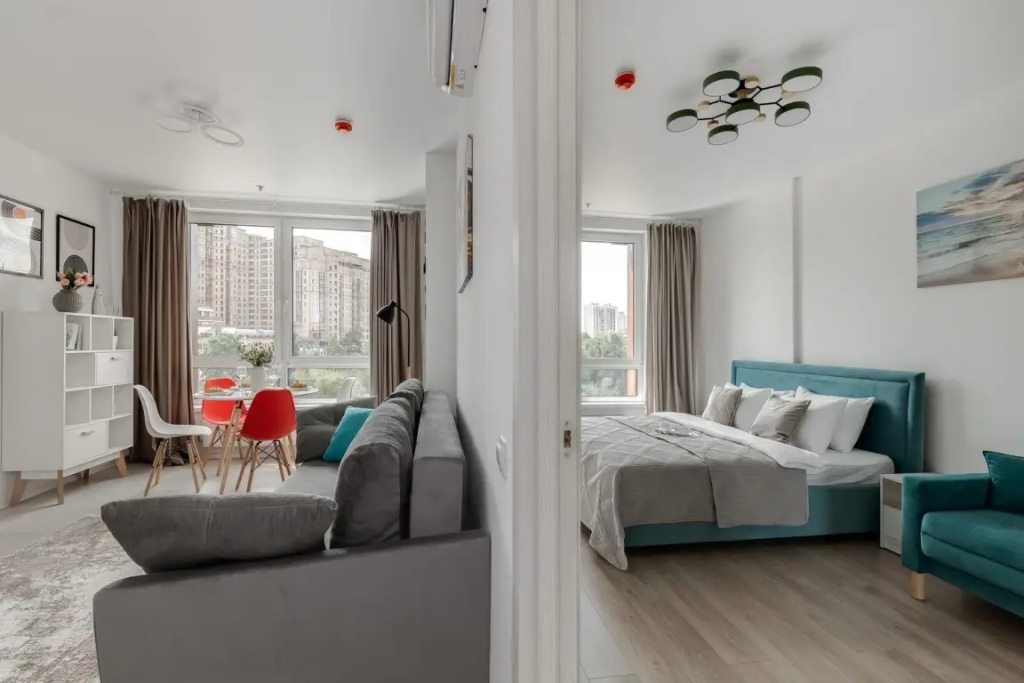 Апартаменты SMART LOFTS | Moon River | Отдельная спальня | Медцентры (ФМБА, ЛОР) | Крокус — фото