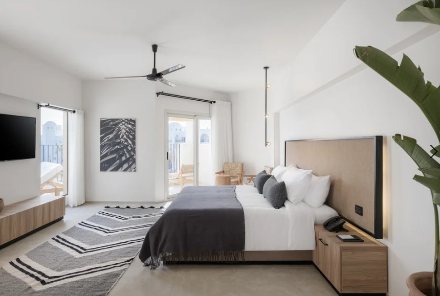 Penthouse Double Suite with pool view (full double bed)