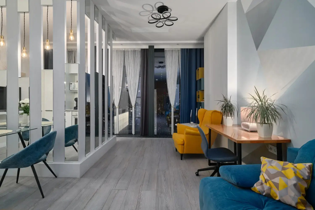Апартаменты Sky City Moscow Уютная студия на 51 этаже с уникальным видом на все башни Москва Сити! — фото