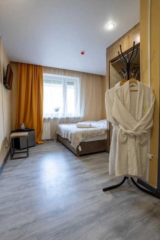 Orange room with park view