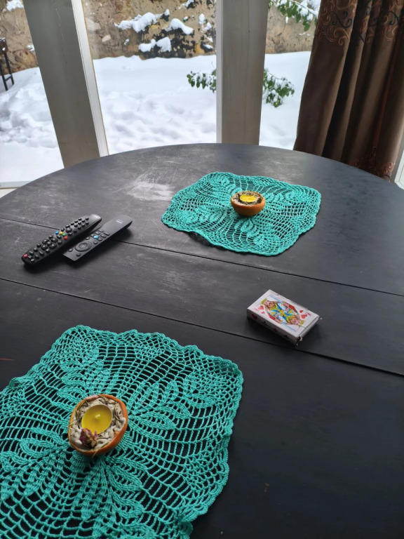 Двухместное бунгало с видом на внутренний двор двуспальная кровать в Усадьба