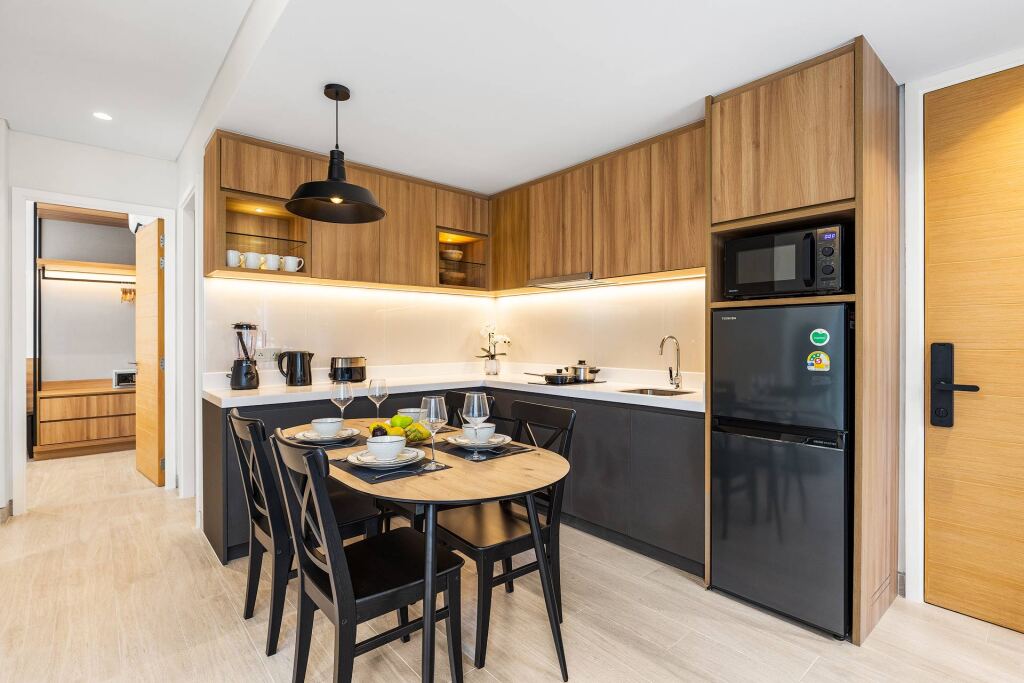 Апартаменты с 2 комнатами с балконом в Апарт-отель Laguna Lakeside BangTao by My Home Phuket