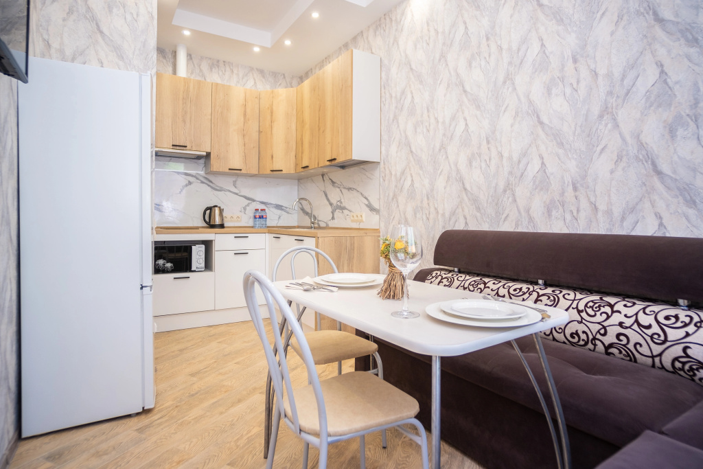 Отель Апартаменты Red Apartments Арт Лайт Сити Мариас в Сириусе