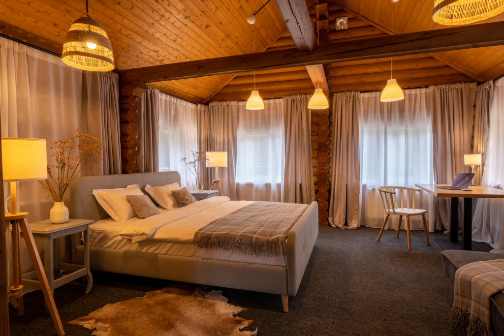 Шале с террасой Grand в Skazka Lodge