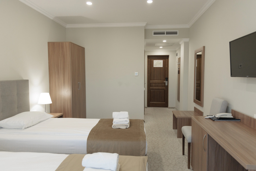 Двухместный номер Стандарт с красивым видом из окна двуспальная кровать в Нарт