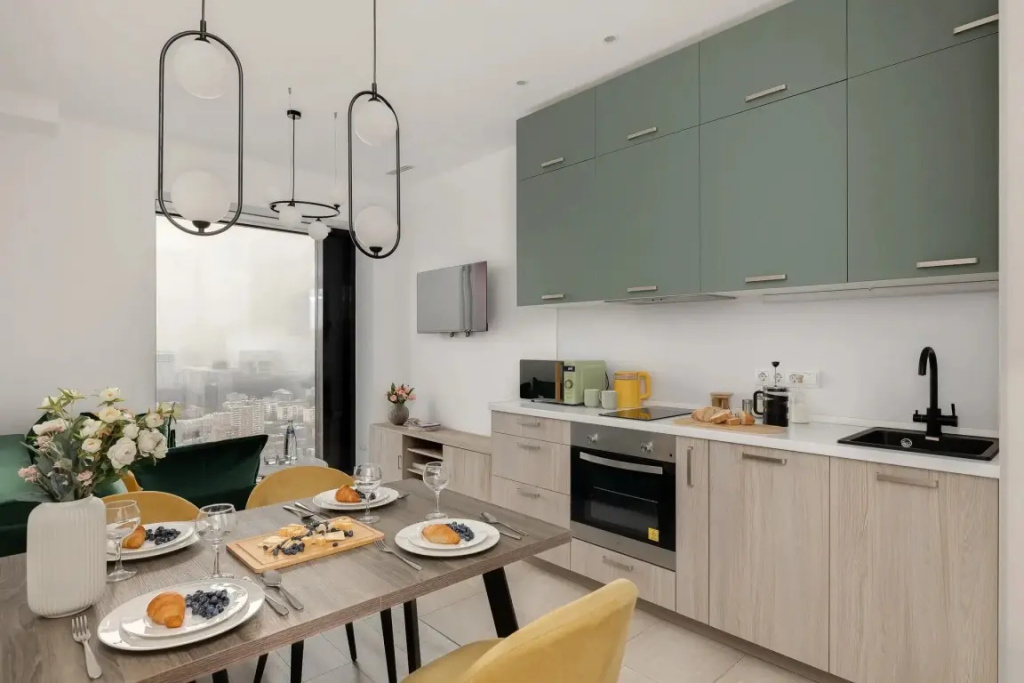Апартаменты SMART LOFTS | Terrace | Вид с 45 этажа | 2 спальни | В 1 мин. от метро — фото