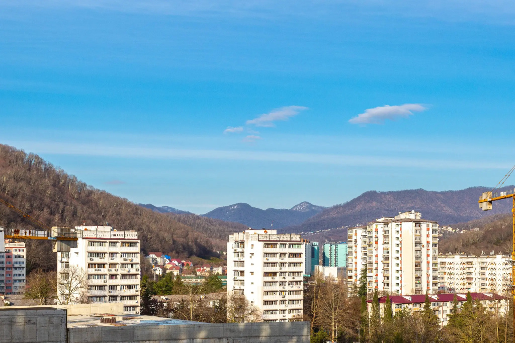 Квартира стильная с балконом и видом на горы Аллея 222 — фото