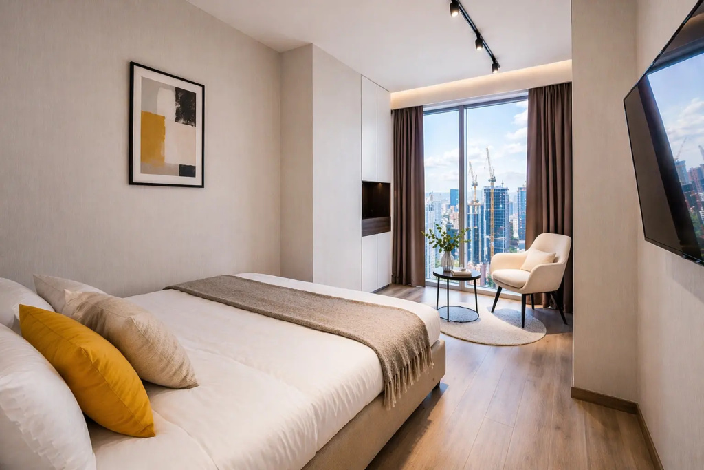 Апартаменты в Москва-Сити на 54 этаже — фото