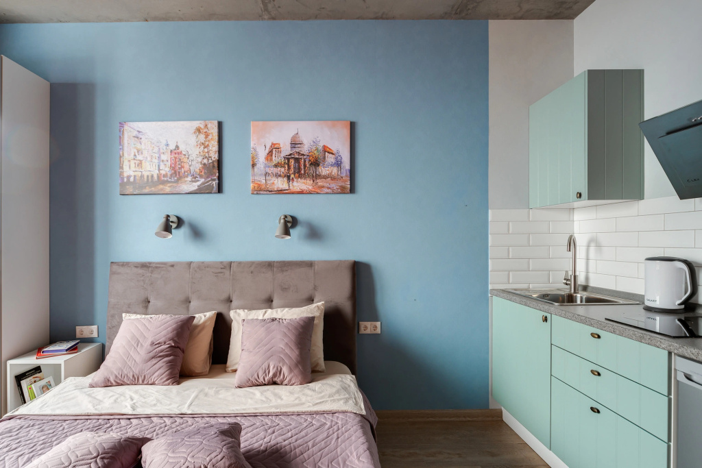 Апартаменты SMART LOFTS | Navy | 25 этаж с видом | ЖК бизнес-класса рядом с метро — фото