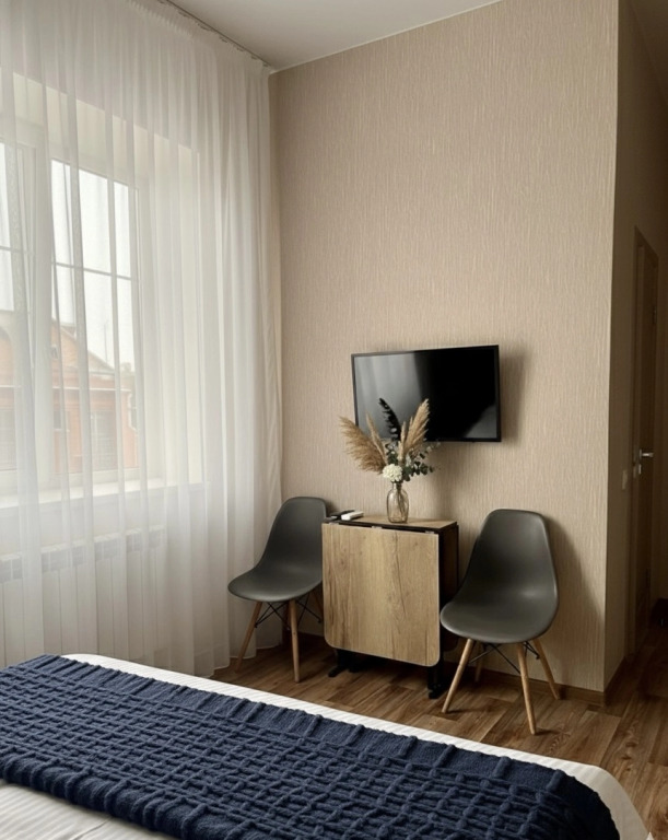 Двухместные апартаменты Deluxe с красивым видом из окна двуспальная кровать в Eva Apartments