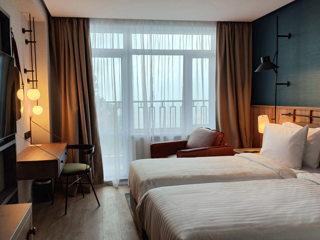 Hotel Baykal Room Type - Deluxe Double room with lake view twin beds