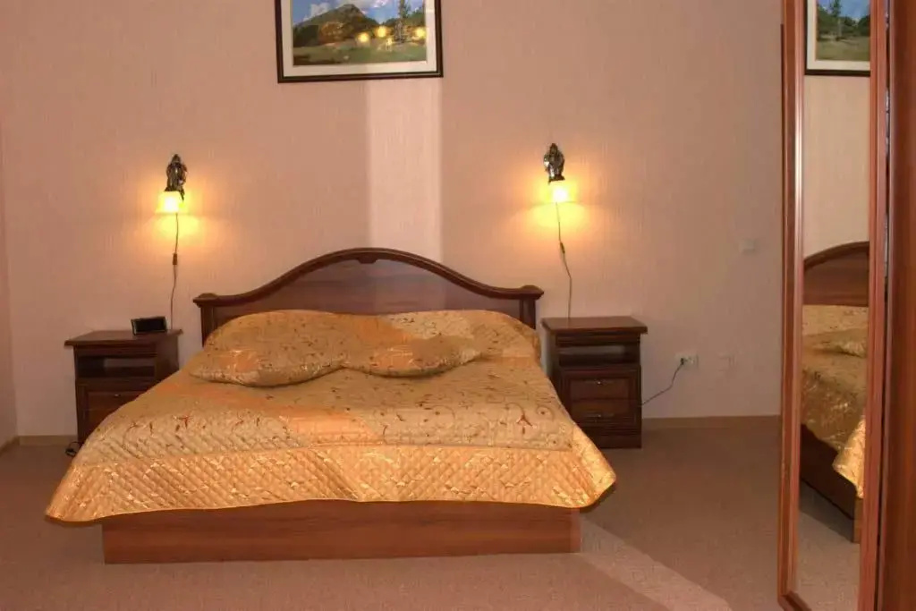 2-room Double Family Suite with balcony and with mountain view (full double bed)