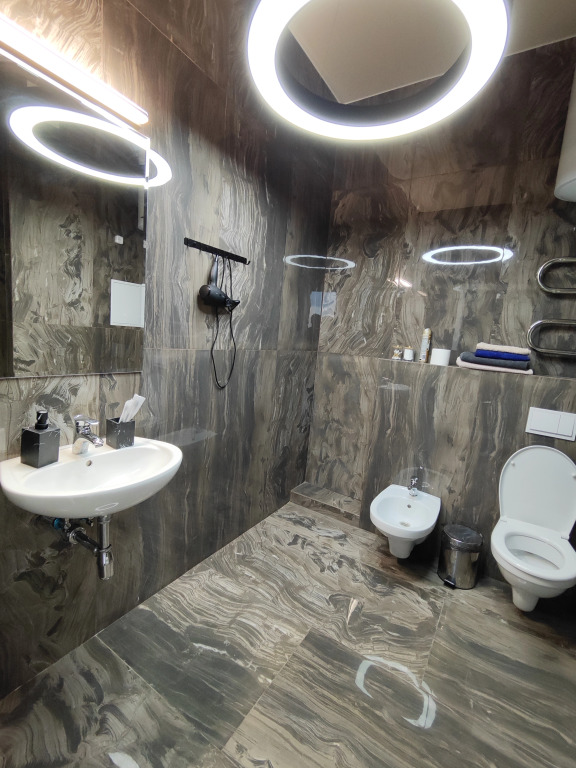 Апартаменты с 3 комнатами с балконом и с красивым видом из окна в Апарт-отель Residence Graphite