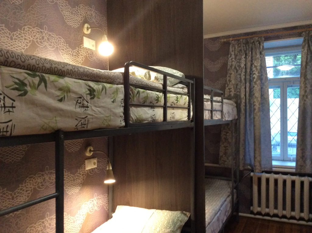 Bed in Dorm (male dorm) with view