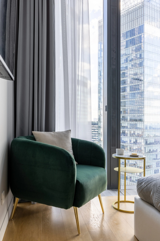 Отель Квартира GM Apartments Суперсовременная Видовая Квартира в Neva Towers в Москве