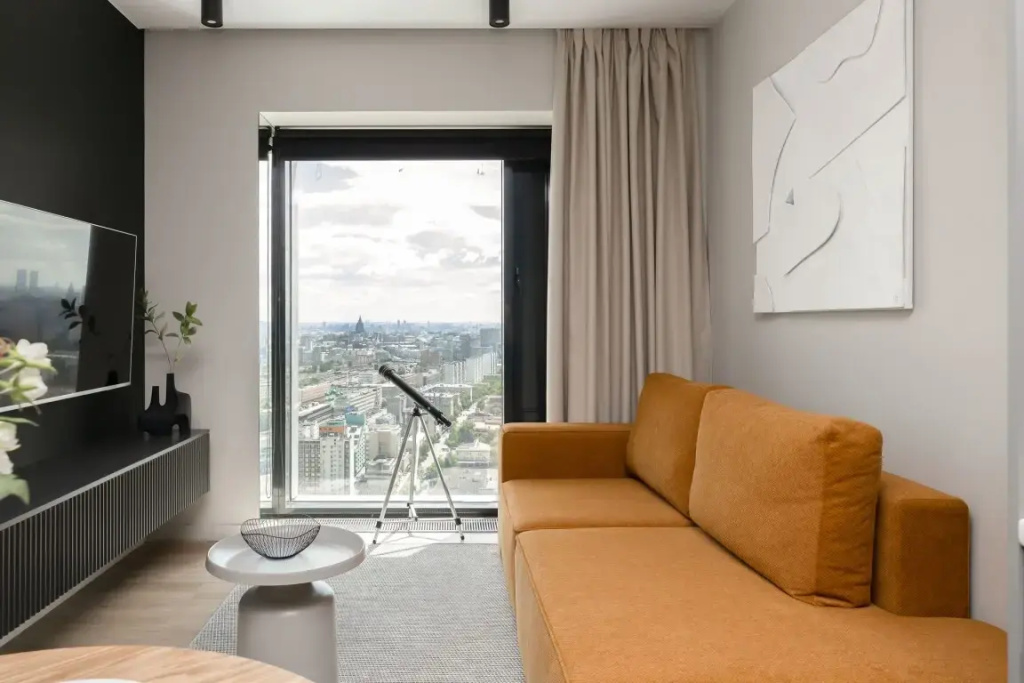 Отель Апартаменты SMART LOFTS | Alta Vista | Вид с 39 этажа на всю Москву | Отдельная спальня | Метро в Москве