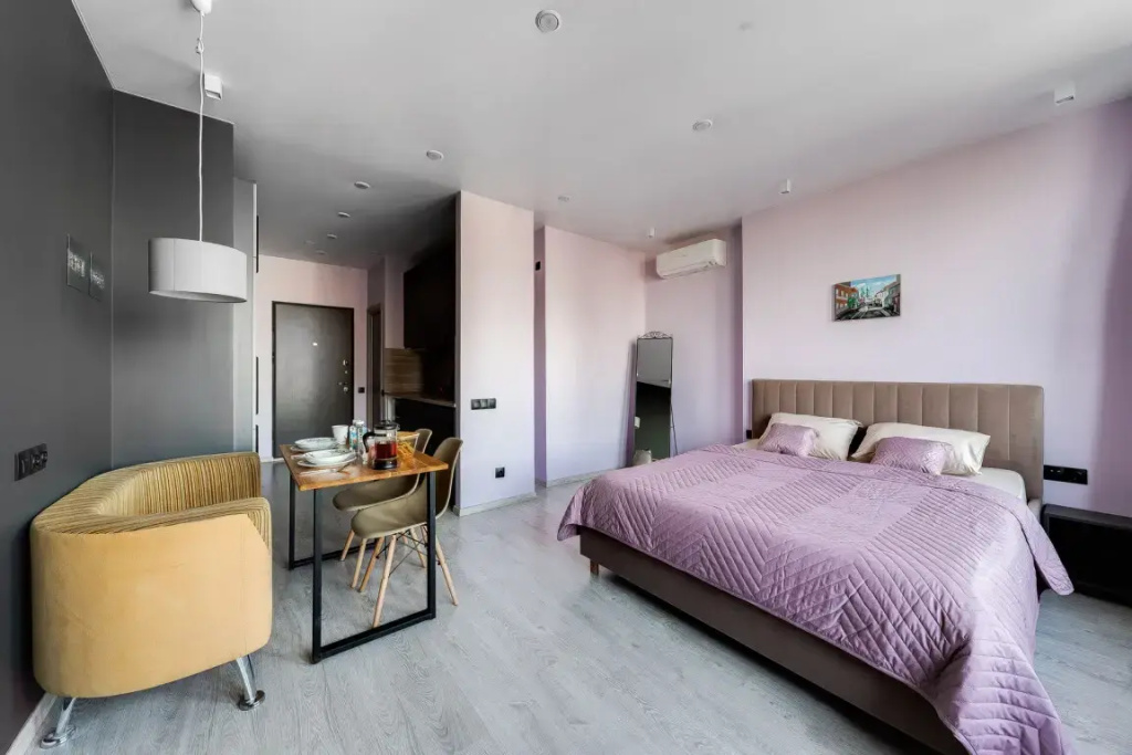 Апартаменты SMART LOFTS | Graphite | Вид с 27 этажа на закат | ЖК бизнес-класса рядом с метро — фото