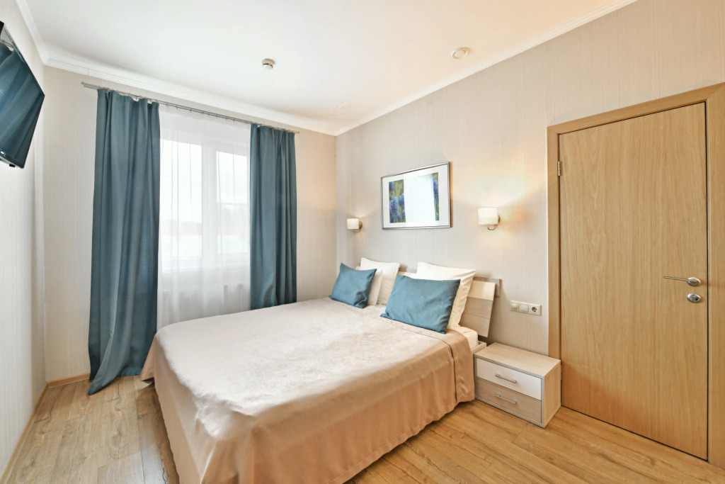 Двухместная студия двуспальная кровать в Аквамарин