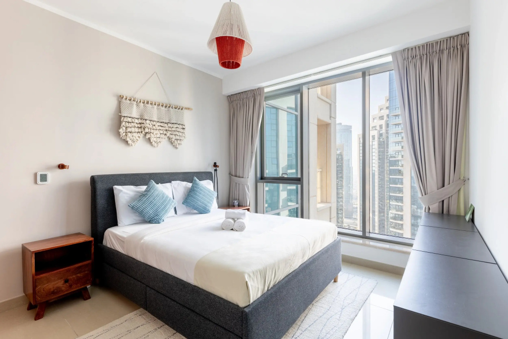 Elegant 2BR Balcony and Stunning Burj Views Apartments