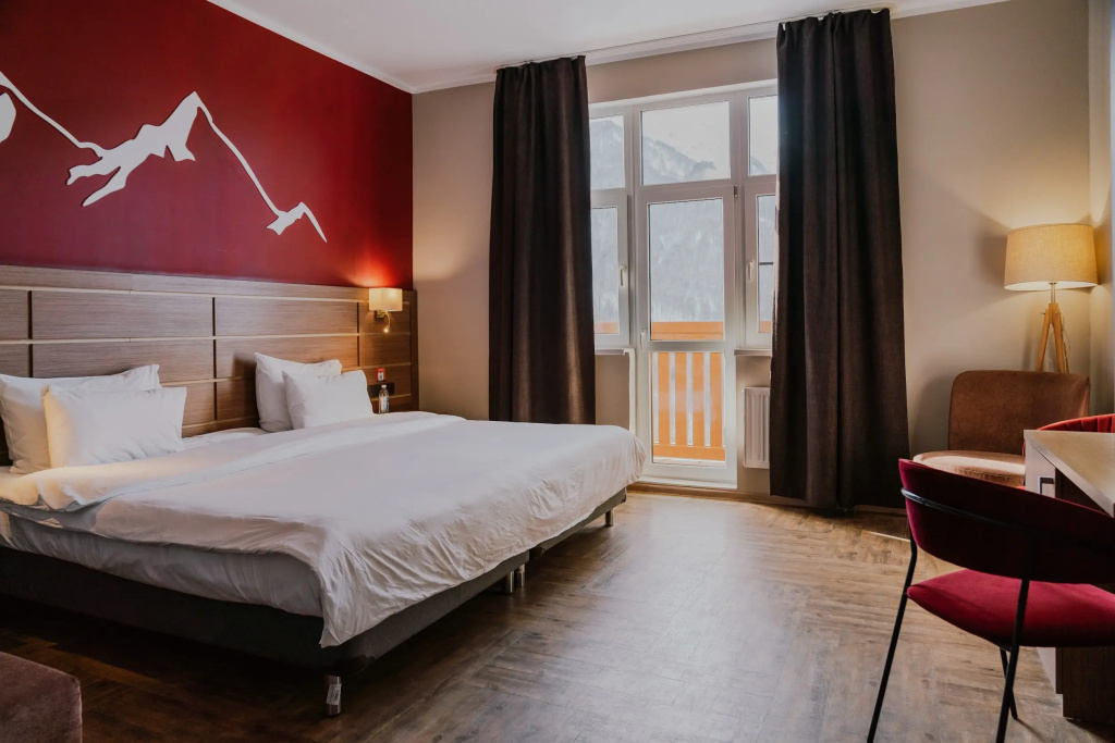 AYS Design Rosa Khutor Hotel Room Type - Standard Extra-Space Double room with balcony and with mountain view twin beds