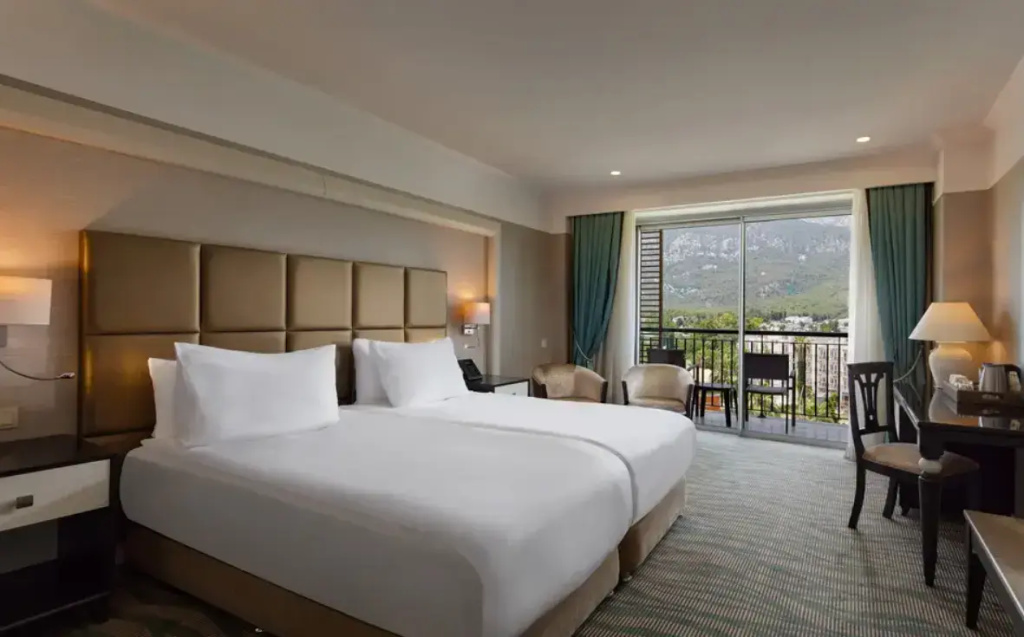 Classic Double room with balcony and with mountain view full double bed