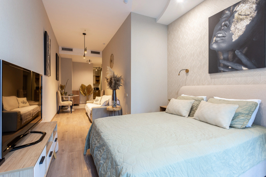 Отель Апартаменты Flat Inn в ЖК  Актер Гэлакси на Курортном проспекте в Сочи