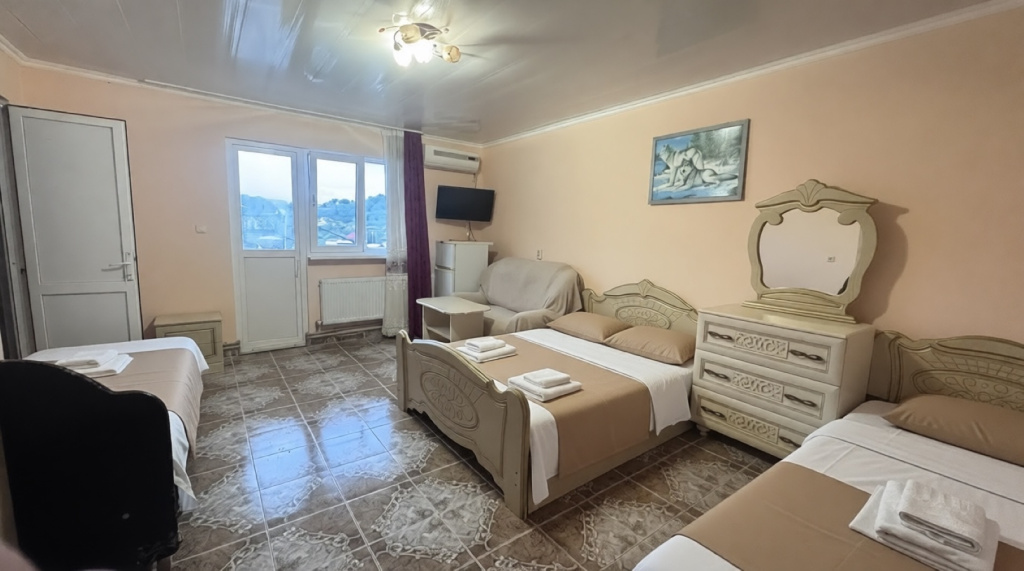 Standard Family room with balcony and with sea view
