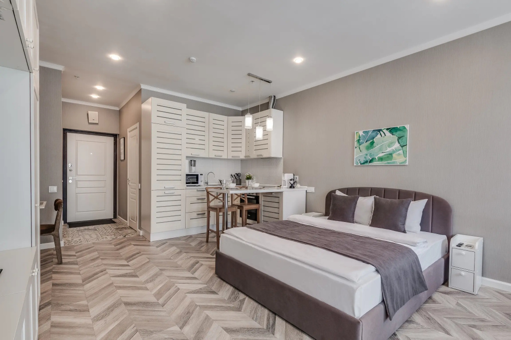 Апартаменты Комфортные Около Парка И Метро — фото