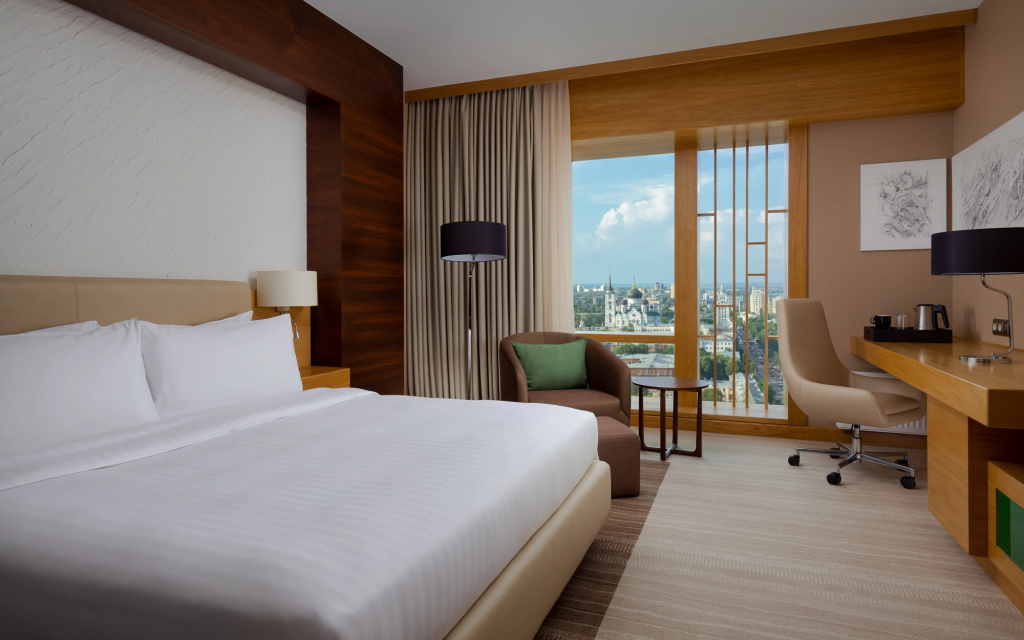 Voronezh Marriott Hotel Room Type - Executive Deluxe Double room with city view full double bed