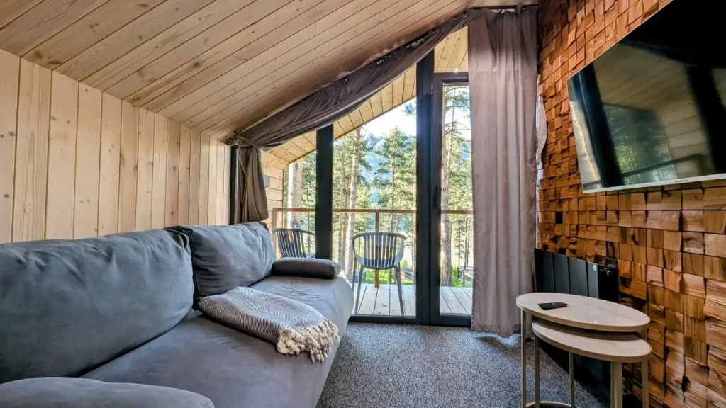 Comfort room with balcony and with view