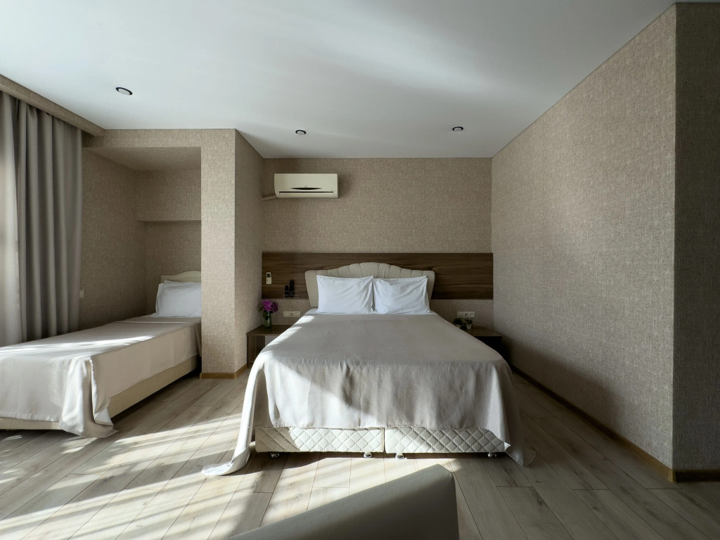 Трёхместный номер Супериор Плюс c 1 комнатой с балконом и с красивым видом из окна в Aimara