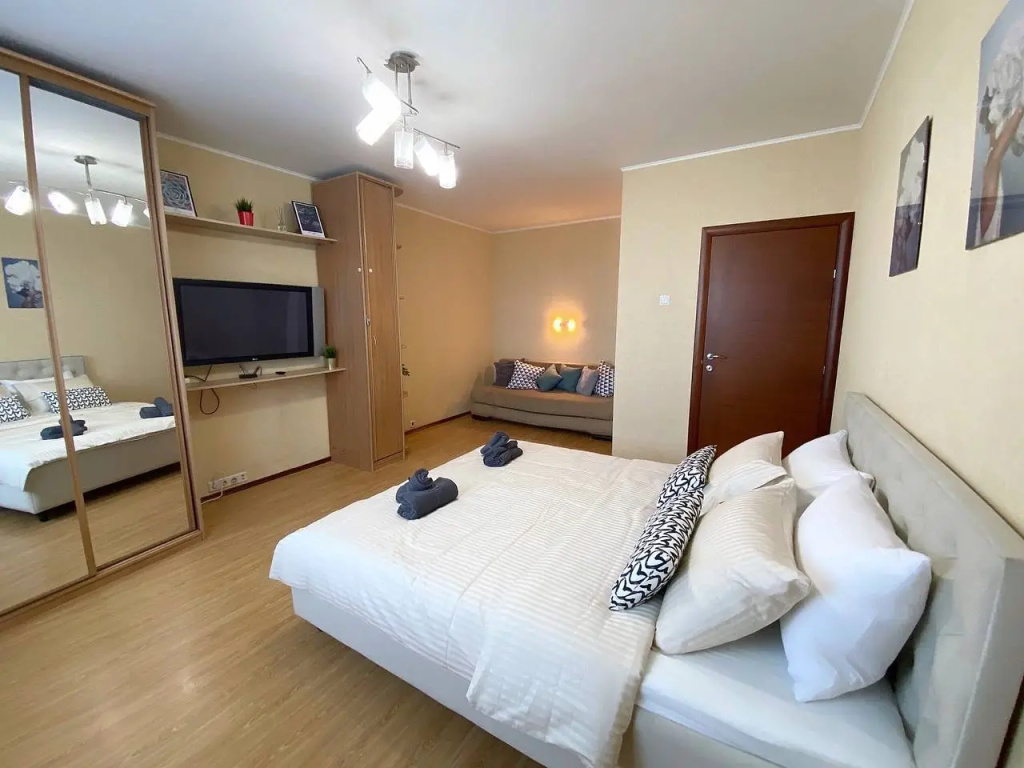 Квартира Top Rooms: Однокомнатная у метро Дубровка — фото
