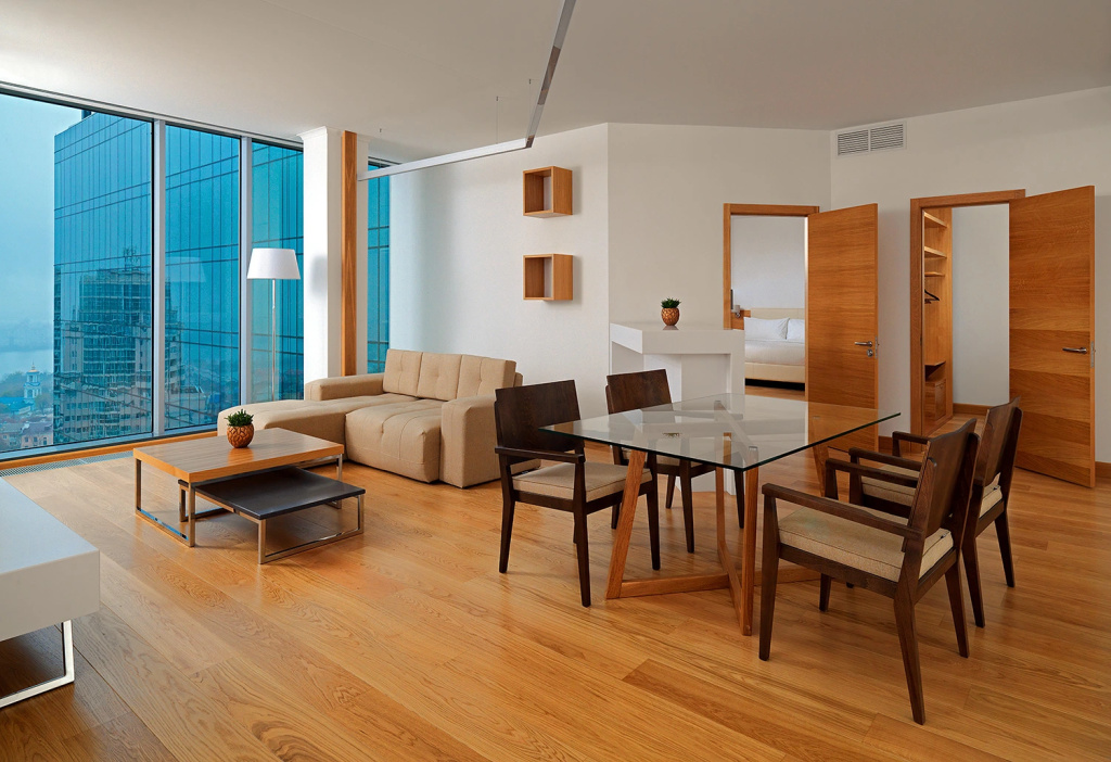 Voronezh Marriott Hotel Room Type - 2 Bedrooms Quadruple Apartment with city view