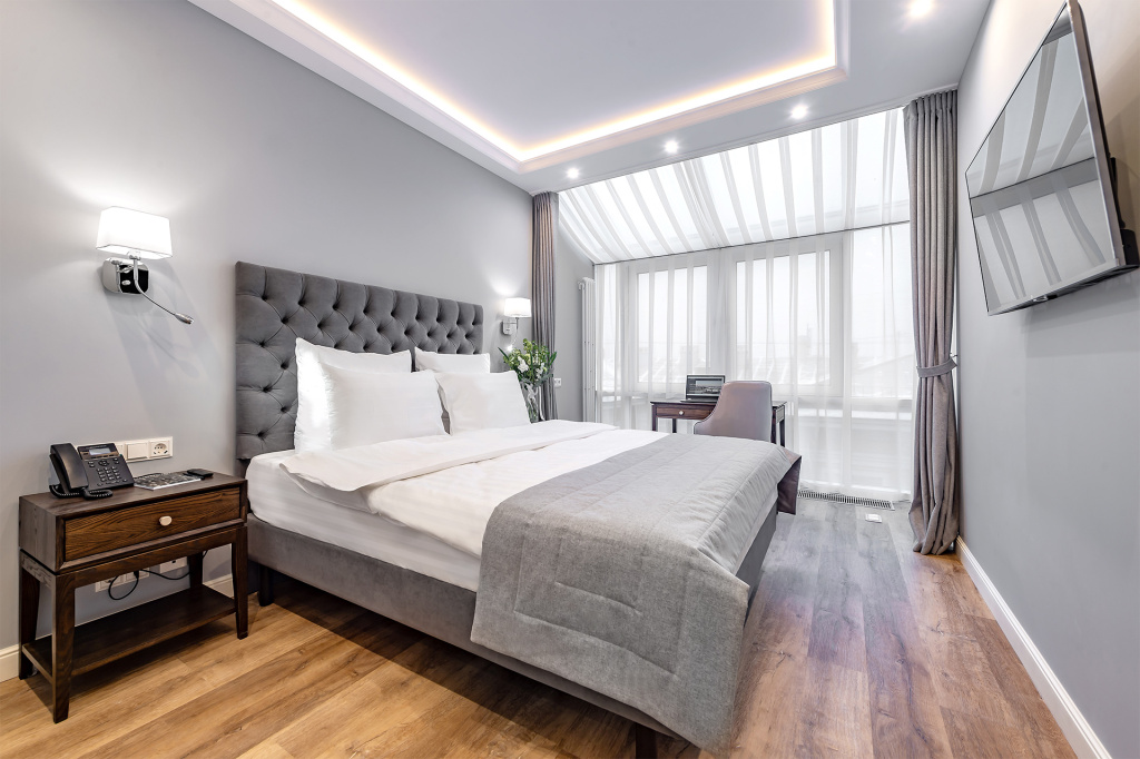 Dionis Art Hotel Room Type - Dionis Double Attic Suite full double bed