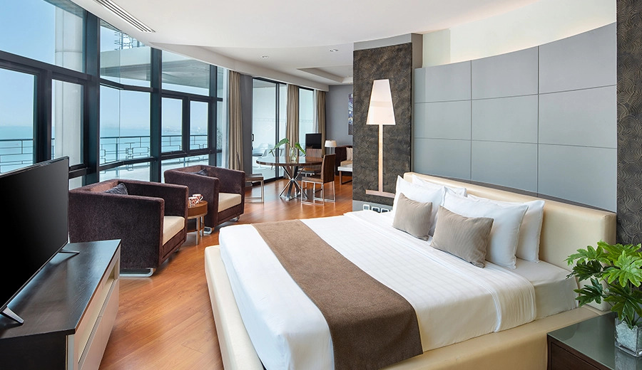 Двухместный люкс seafront двуспальная кровать в Отель The Zign Hotel