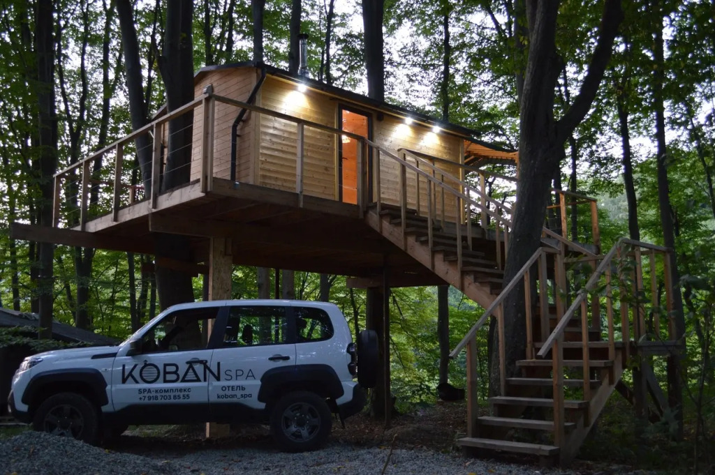 Апартаменты Мансарда c 1 комнатой с балконом и с красивым видом из окна в Koban Spa Resort