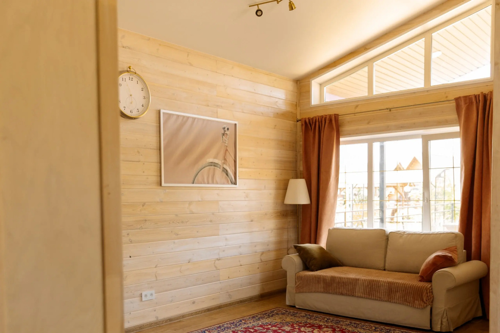 Chalet with balcony and with pool view
