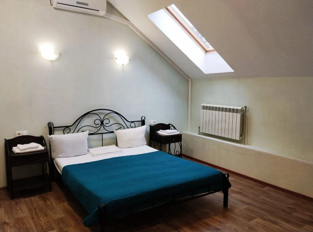 Двухместный номер Economy Мансарда двуспальная кровать в Новинки