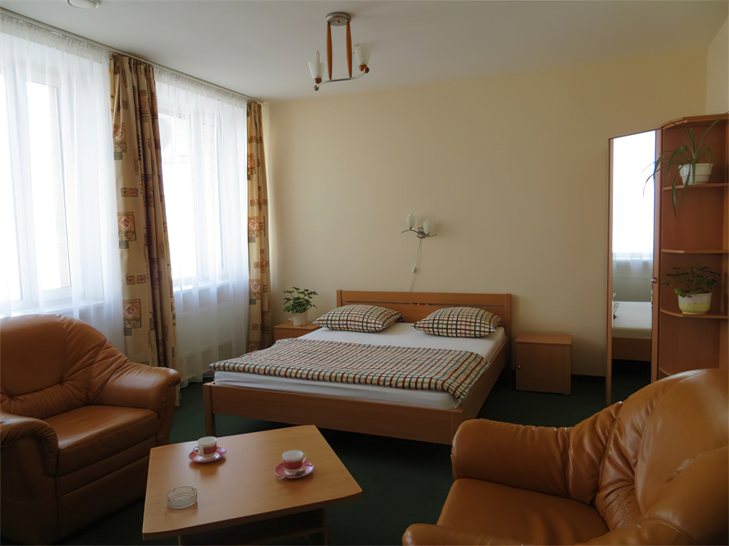 Korona Hotel Room Type - Double Junior Suite with river view full double bed