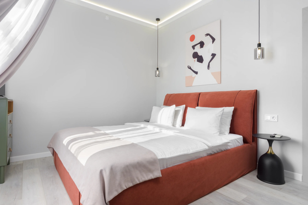 2 Bedrooms Double Family Attic Suite with balcony and with view (full double bed)