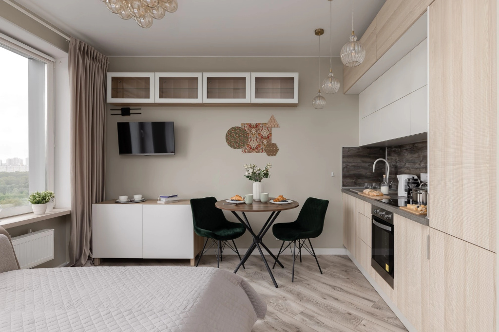 Апартаменты SMART LOFTS | Veranda на 13 этаже с видом на Останкинскую башню рядом с метро — фото
